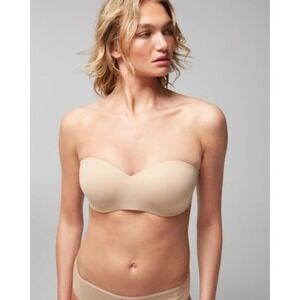 Soma Vanishing T-Shirt Bra Strapless Convertible Nude‎ Size 36B New With Tags